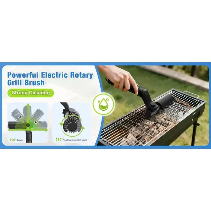 Nouvelle brosse électrique pour barbecue 2026 – Nettoyant de grillades très vendu pour graisse tenace