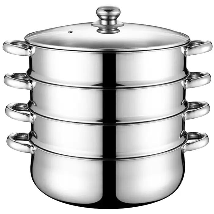 Ensembles de cuisson vapeur en acier inoxydable marmite à soupe cuiseur à vapeur cuiseur à légumes occasions spéciales à offrir