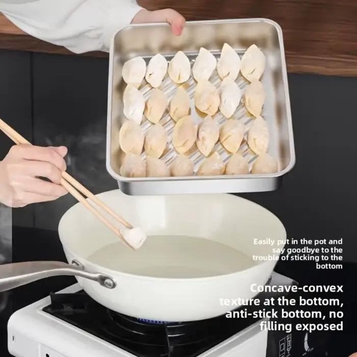 Plateaux de cuisson professionnels en acier inoxydable! 3 pièces avec couvercles – Antiadhésif et facile à nettoyer. Parfait pour rôtir des légumes/carne. Grade maison et restaurant