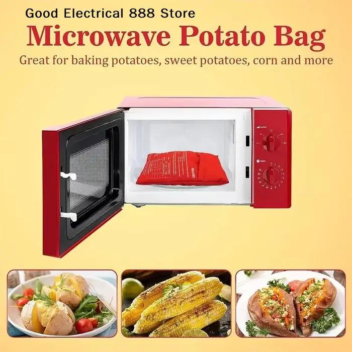 Sac à pommes de terre pour micro-ondes réutilisable