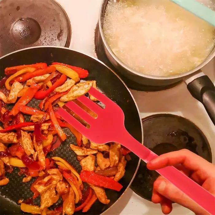 Fourchettes de cuisine flexibles en Silicone