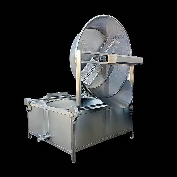 Grande machine automatique de friture à gaz et électrique pour snacks