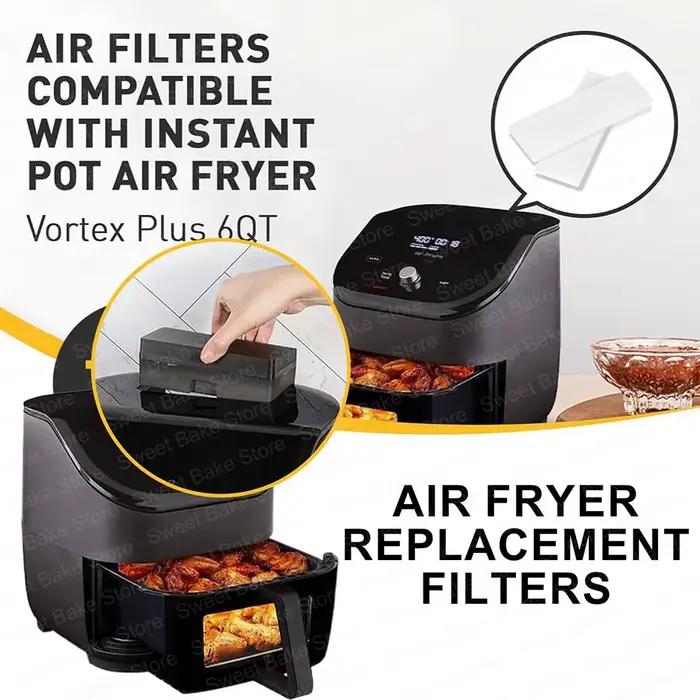 Filtres de remplacement pour friteuses à air 6QT Instant Vortex Plus en coton haute qualité pour une cuisine propre et saine occasions spéciales