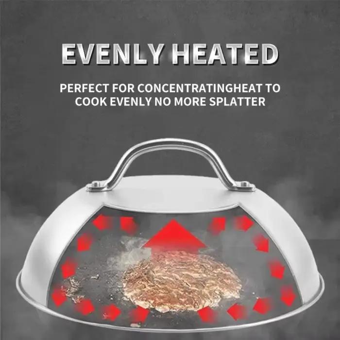 Couvercle de raclette de four en acier inoxydable