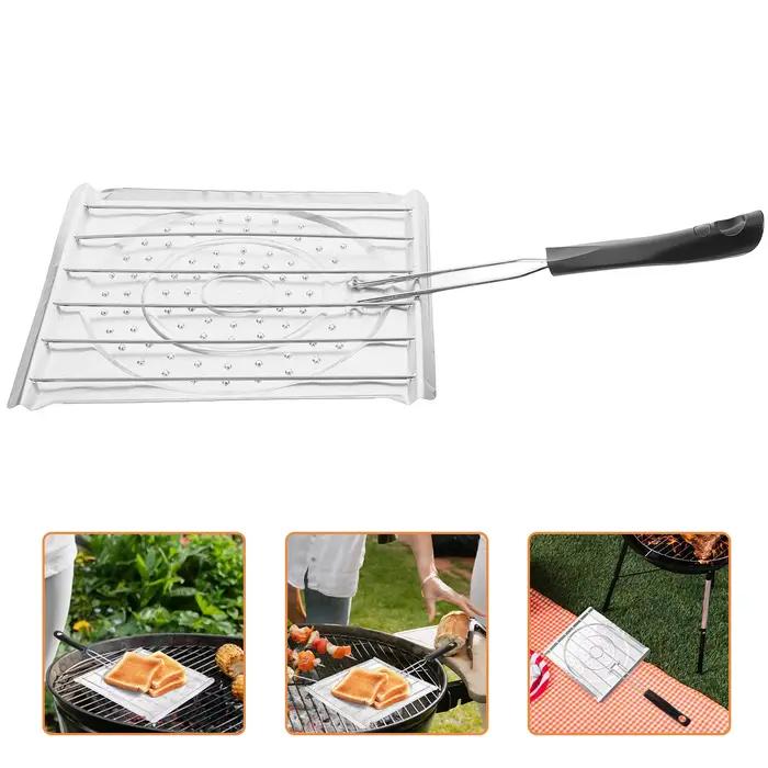 Grille-pain de camping avec poignée en plastique
