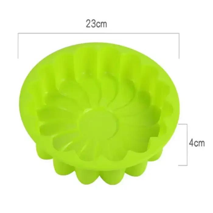 Moule à gâteau rond en mousseline de soie et Silicone