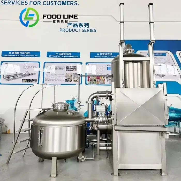 Friteuse sous vide basse température à contrôle entièrement automatique pour frites et tranches de pomme
