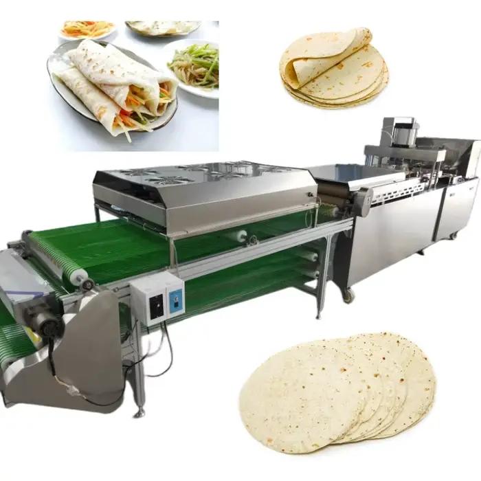 Machine à fabriquer des tortillas de farine entièrement automatique avec four de cuisson et système de refroidissement