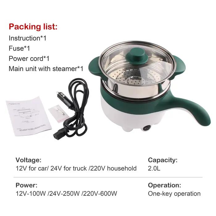 Multicuiseur Electrique Antiadhésif Pottery Inner Tank Cuisine Mobile Voyage Camping Occasions Spéciales