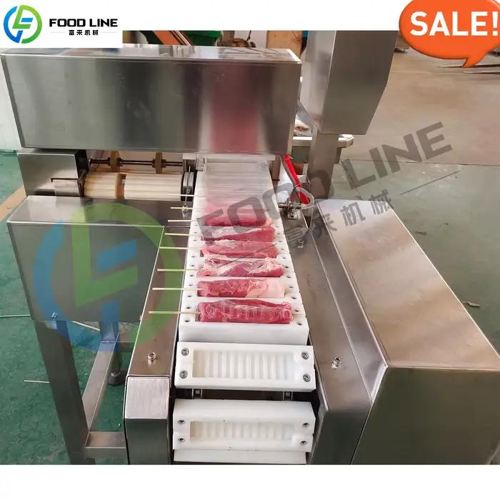 Machine à brochettes de viande de barbecue entièrement automatique