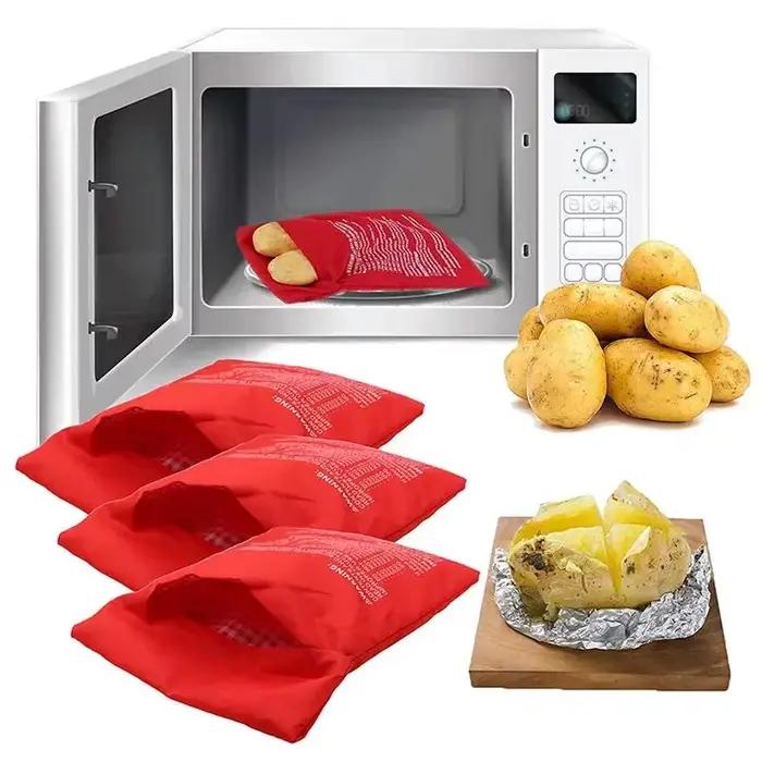 Sac à pommes de terre pour micro-ondes réutilisable