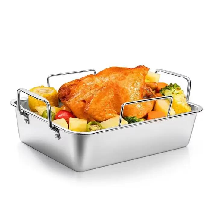 ABKJ - Plaque de cuisson rectangulaire pour poulet