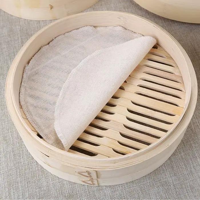 Poignée panier à vapeur fait des petits pains Bao savoureux ensemble d'outils de cuisine cuisson
