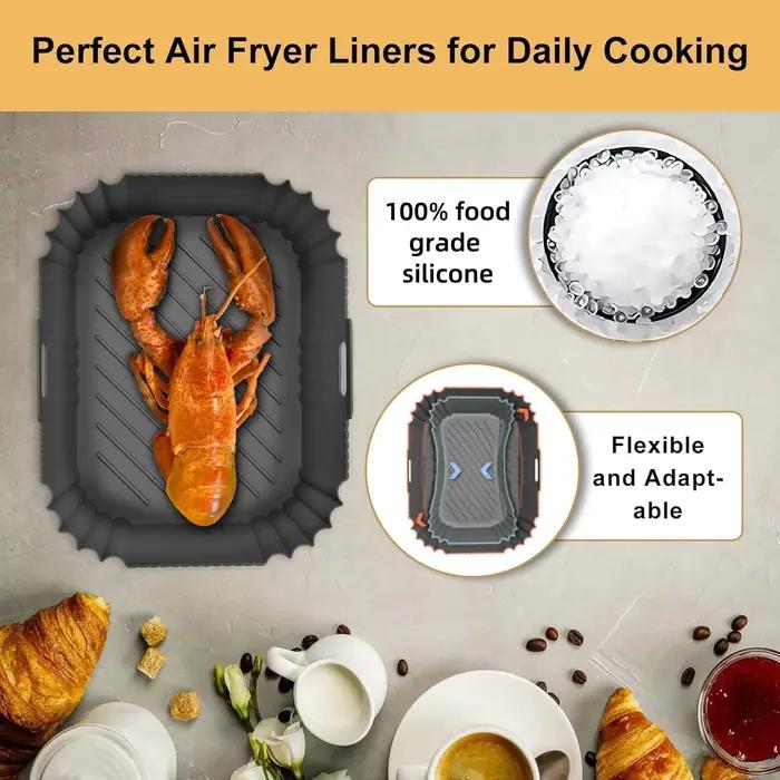 Lot de 2 revêtements pour friteuse à air Ninja AF400 Dual Zone