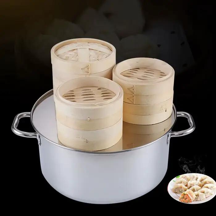 Poignée panier à vapeur fait des petits pains Bao savoureux ensemble d'outils de cuisine cuisson