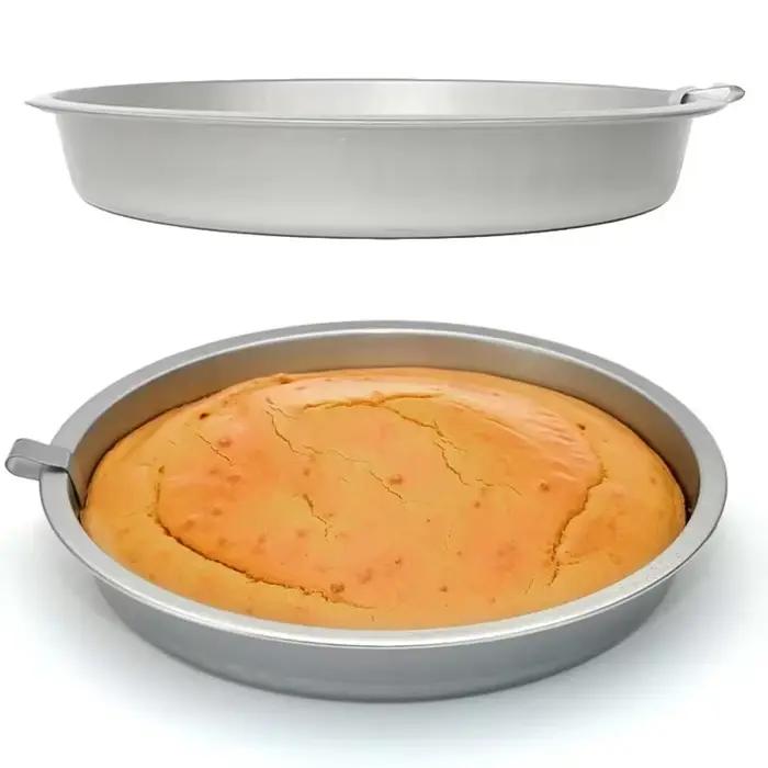 Moule à gâteau rond antiadhésif CZSAE en métal bleu céleste pour pâtissiers amateurs et professionnels occasions spéciales pâtisserie DIY