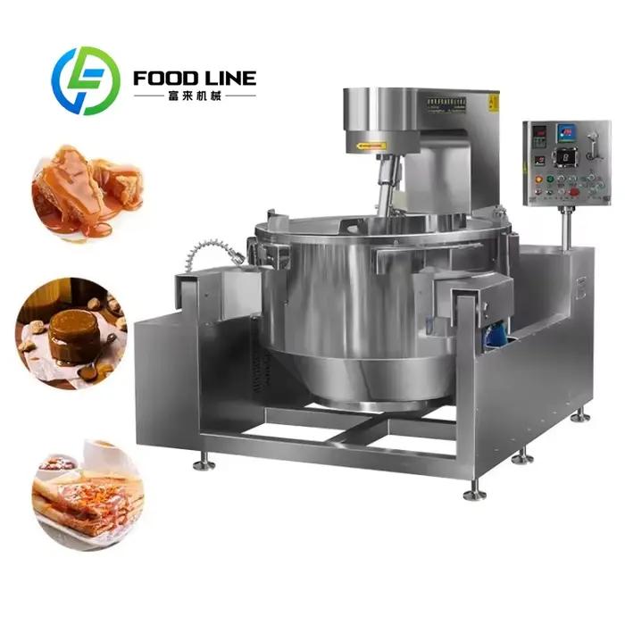 Marmite de cuisson automatique industrielle personnalisée avec agitateur pour le traitement des aliments de confiture de fruits