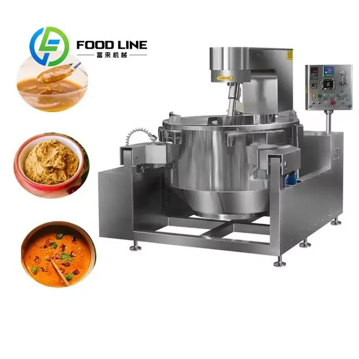 Marmite de cuisson automatique industrielle personnalisée avec agitateur pour le traitement des aliments de confiture de fruits