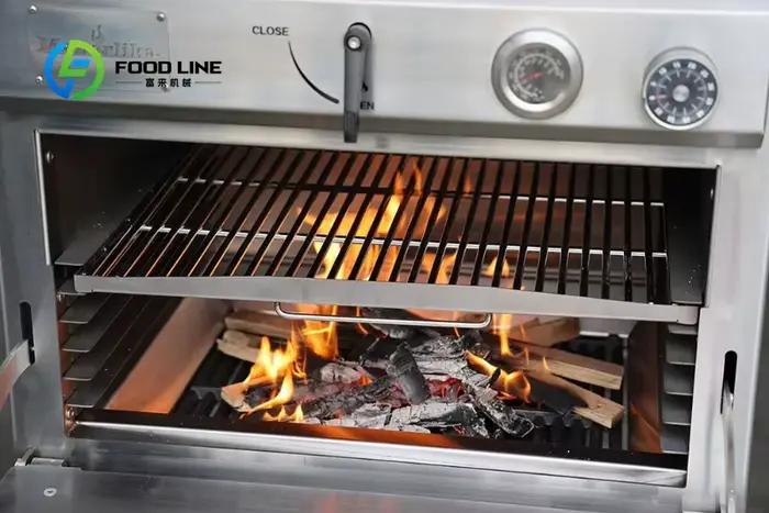 Grill à charbon de bois commercial pour barbecue espagnol de restaurant