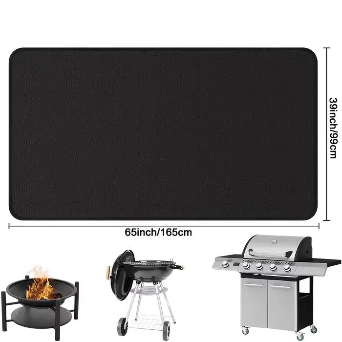 Tapis ignifuge pour barbecue extérieur