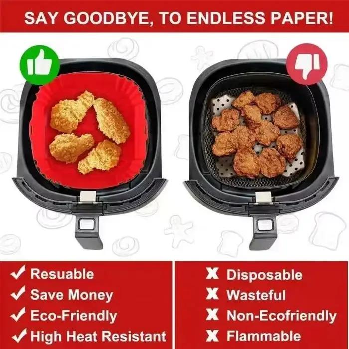 Plaque de cuisson en silicone pour friteuse à air
