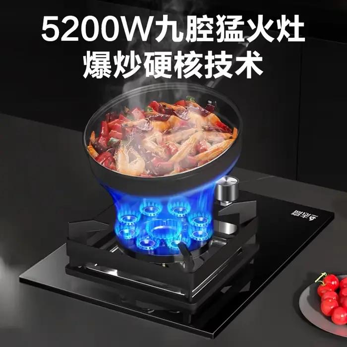 Cuisinière à gaz simple intégrée avec cuisinière à gaz GPL/naturel
