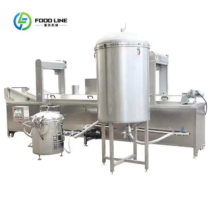 Grande machine automatique de friture à gaz et électrique pour snacks