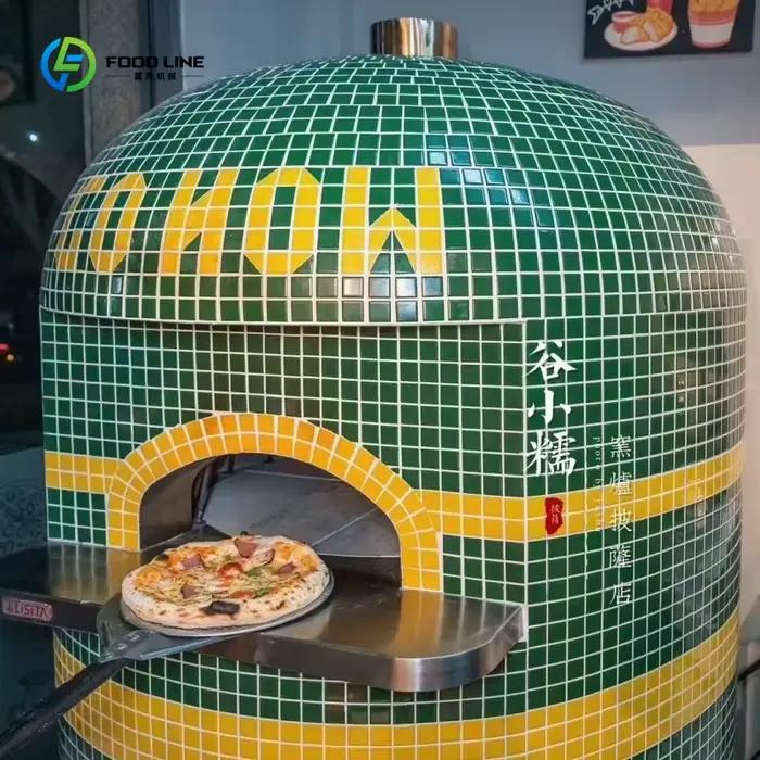 Four à pizza extérieur en briques de terre cuite modernes pour boulangeries et restaurants occasions spéciales