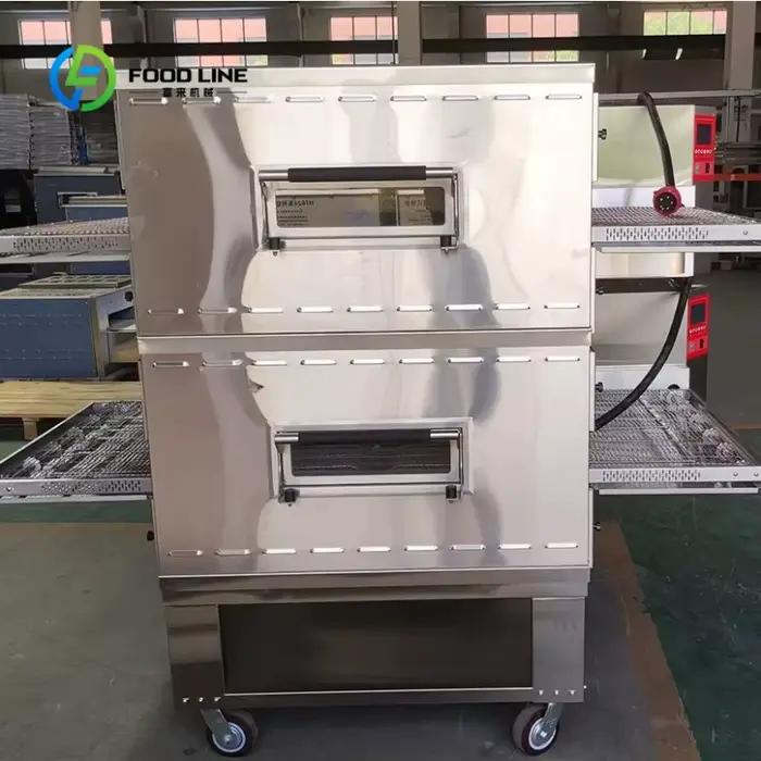 Four à gâteaux commercial personnalisé en acier inoxydable 304 pour pizzerias, restaurants et camions de restauration rapide avec impingement et affichage LED
