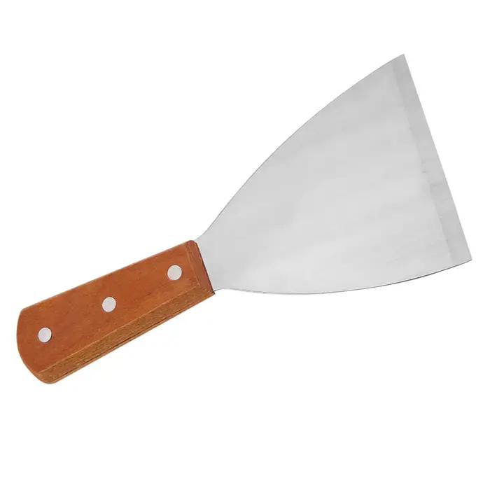 Spatule antiarina résistante à la chaleur en acier inoxydable pour griller le barbecue