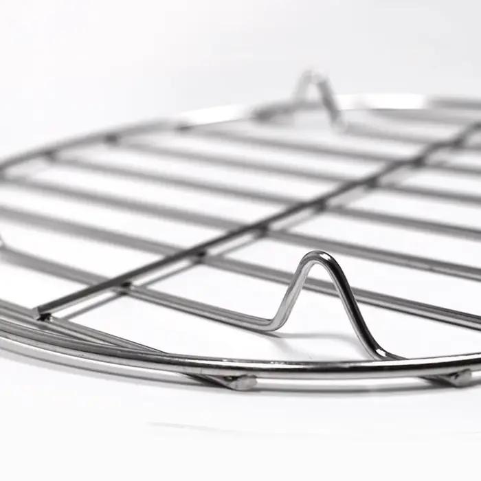 Grille de cuisson ronde en acier inoxydable
