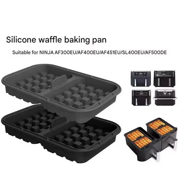 2 Moules de Cuisson en Silicone Antiadhésifs pour Friteuse à Air