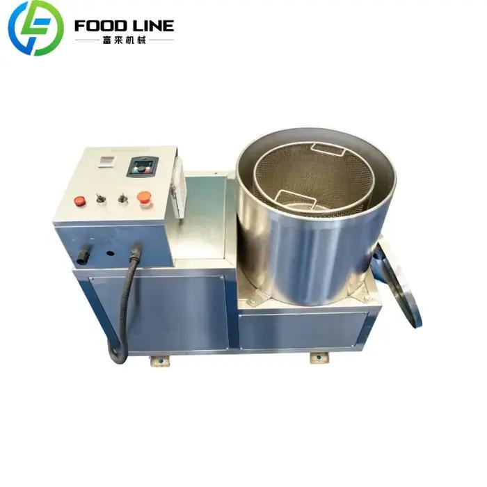 Machine à frire les chips de pommes de terre semi-automatique à petite échelle 50kgh