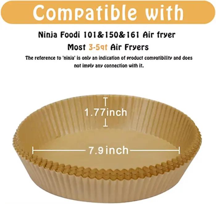 Papier de cuisson pour friteuse à air Ninja AF101 4qt/AF150 5