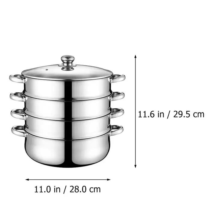 Ensembles de cuisson vapeur en acier inoxydable marmite à soupe cuiseur à vapeur cuiseur à légumes occasions spéciales à offrir