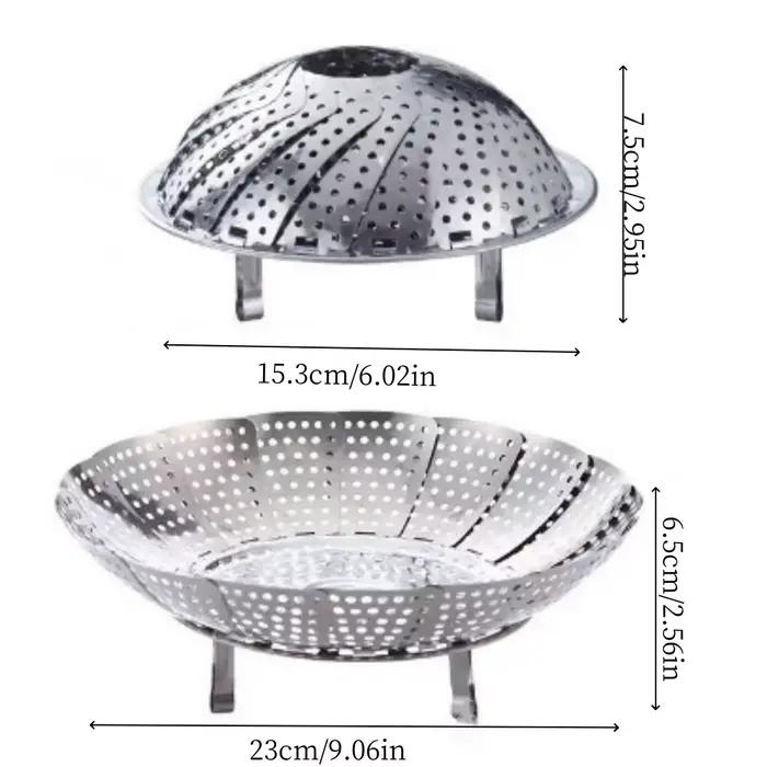 Panier vapeur multifonctionnel en acier inoxydable