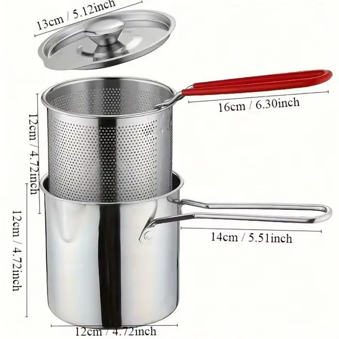 Friteuse en acier inoxydable avec filtre