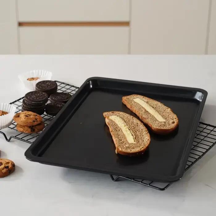 Plateau de cuisson rectangulaire antiadhésif de 14.5 pouces