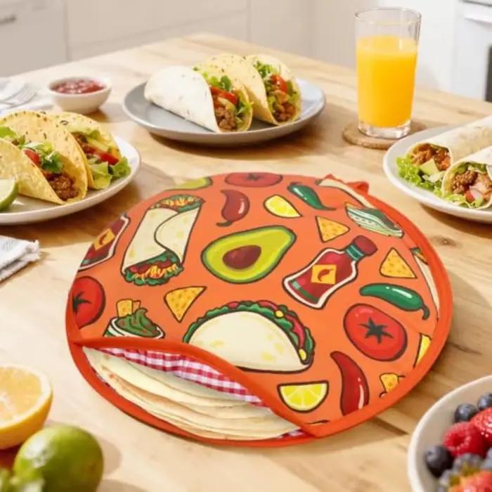 Pochette chauffante pour tortilla de qualité alimentaire